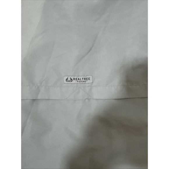 Realtree Fishing Vented Short Sleeve Button Down Shirt Men's Small Gray - Picture 5 of 7